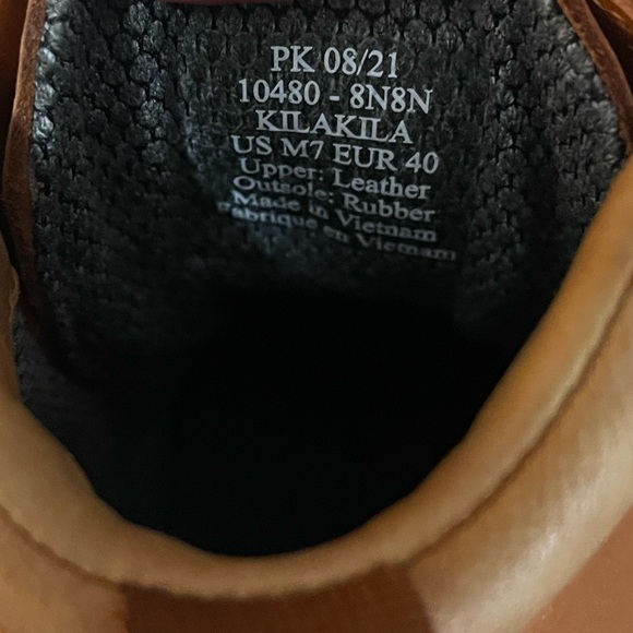 Olukai NWOT Men’s KilaKila Coconut Husk Brown Leather Work Boot Size 7 - Picture 8 of 9